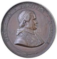 Olasz Államok / Pápai állam 1846-1878. "IX. Pius pápa / A leégett Szent Pál Bazilika 1823. július 16." kétoldalas Br emlékérem (51mm). Szign.: Girometti T:2 ph. Italian States / Papal State 1846-1878. "PIVS IX PONTIFEX MAXIMVS / BASILIC S PAVLI EX INCENDIO - XV IVL MDCCCXXIII" double sided Br commemorative medallion about the burnt down San Paolo fuori le mura (51mm). Szign.: Girometti C:XF edge error