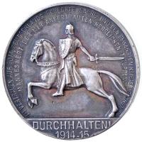 Német Birodalom 1915. "August von Mackensen / Kitartás 1914-1915" peremén jelzett Ag emlékérem, "DHR LAUFR NÜRNBERG" gyártói jelzéssel (18g/0.890/33mm) T:2 ph., ü. German Empire 1915. "GENERALOBERST VON MACKENSEN / IM VERTRAUEN AUF GOTT, DEUTSCHLANDS GERECHTE SACHE UND DEN BEWAHRTEN KRIEGSREICHEN MANNESWERT DER MIT ANVERTRAUTEN HERRLCIHEN TRUPPEN!" Ag medallion marked on edge, with "DHR LAUFR NÜRNBERG" makers mark (18g/0.890/33mm) C:XF edge error, ding