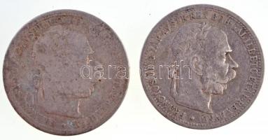 Ausztria 1895-1899. 1K Ag "Ferenc József" (2x) T:3,3- szennyeződés
Austria 1895-1899. 1 C...