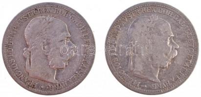 Ausztria 1899-1900. 1K Ag "Ferenc József" (2x) T:2-,3
Austria 1899-1900. 1 Corona Ag &quo...