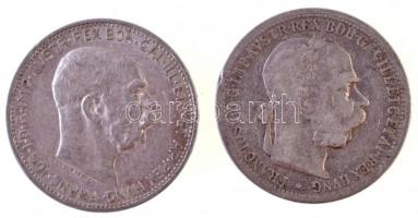 Ausztria 1901-1915. 1K Ag "Ferenc József" (2x) T:2-,3
Austria 1901-1915. 1 Corona Ag &quo...