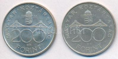 1994. 200Ft Ag "Deák" (2x) T:2