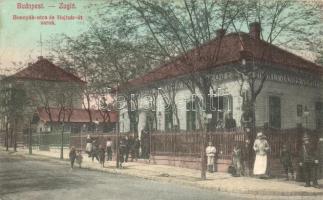 Budapest XIV. Zugló, Bosnyák utca 30., Hajtsár utca sarok, Hernhut János vendéglője, kiadja Váradi Béla (EK)