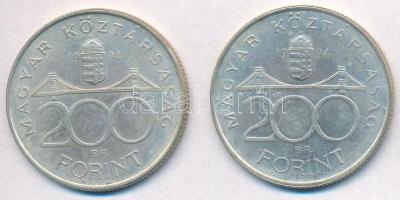 1994. 200Ft Ag "Deák" (2x) T:2