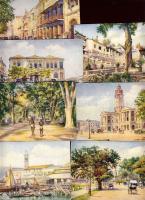 7db Tuck képeslap Szingapúr és Penang