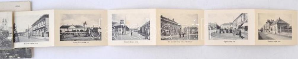 Celldömölk, Látkép, vasútállomás, leporellólap, Dinkgreve Nándor kiadása, W. L. Bp. (EK)