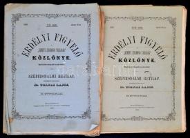 1880 Az Erdélyi Figyelő, a Kemény Zsigmond Társaság Közlönye II. évfolyamának 17 száma, nem teljes évfolyam