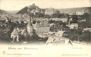 Segesvár, Schassburg, Sighisoara; látkép, Fritz Teutsch kiadása / general view (EB)