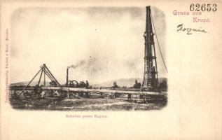 Bosanska Krupa, Bahnbau gegen Ragusa / railway construction towards Dubrovnik