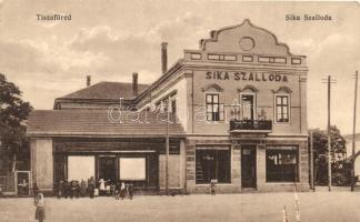 Tiszafüred, utcakép, Sika szálloda, Goldstein Adolf kiadása