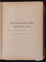 Helységnévtár. II. betűrendes rész. I. Magyarország és Fiume. Kiadói félbőr kötés, megviselt állapotban.