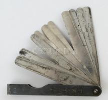 Csepel hézagmérő szett, 0,05-1 , msz. 11151, h: 1,5 cm