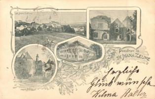 Szentivánzelina, Sveti Ivan Zelina; Szent Ilona, Paukovec, Bisag, floral Art Nouveau (fl)