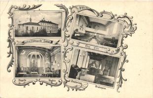 Bielsko-Biala, Bielitz; St. Hildegard intitute, choir, church, oratorium, interiors, floral Art Nouveau (EK)