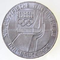 Ausztria 1976. 100Sch Ag "Innsbruck - XII. téli olimpia / Lesikló sánc" T:2 
Austria 1976...