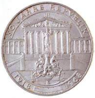 Ausztria 1968. 50Sch Ag "50 éves a Köztársaság" T:1-,2 Austria 1968. 50 Schilling Ag &quot...