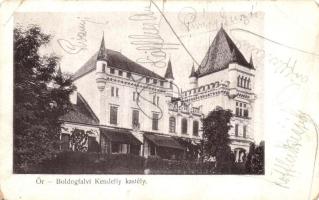 Őraljaboldogfalva, Boldogfalva, Santamarie-Orlea; Kendeffy kastély, Kendoff A. és fia kiadása / castle (b)