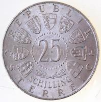 Ausztria 1962. 25Sch Ag "Anton Bruckner" T:2 Austria 1962. 25 Schilling Ag "Anton Bruckner" C:XF KM#2892