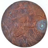 Soltra Elemér (1922-2013) 1986. "Hódolat az elsőnek, aki képjelet alkotott" Br emlékplaket...