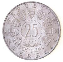 Ausztria 1958. 25Sch Ag "Carl Auer von Welsbach" T:2 Austria 1958. 25 Schilling Ag "Carl Auer von Welsbach" C:XF Krause KM#2884