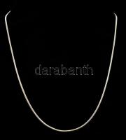 Ezüst(Ag) kígyó nyaklánc, jelzett, h: 52 cm, nettó: 14,7 g