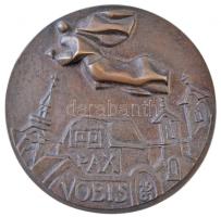 Asszonyi Tamás (1942-) 1981. "Pax Vobis" Br plakett (80-81mm) T:2