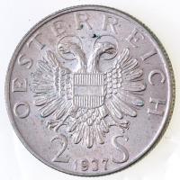 Ausztria 1937. 2Sch Ag "Karlskirche" T:2  Austria 1937. 2 Schilling Ag "Bicentennial Completion of St. Charles Church 1737" C:XF Krause KM#2859