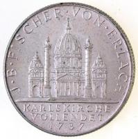 Ausztria 1937. 2Sch Ag "Karlskirche" T:2 
Austria 1937. 2 Schilling Ag "Bicentennial...