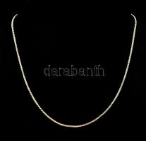 Ezüst(Ag) mintás kígyó nyaklánc, jelzett, h: 45 cm, nettó: 10,3 g