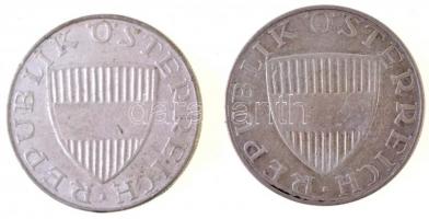 Ausztria 1959-1964. 10Sch Ag (2xklf) T:2,2- 
Austria 1959-1964. 10 Schilling Ag (2xdiff) C:XF,VF
K...