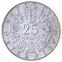 Ausztria 1965. 25Sch Ag "Műszaki Főiskola - Bécs" T:2 Austria 1965. 25 Schilling Ag "Technical College - Vienna" C:XF Krause KM#2897