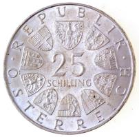 Ausztria 1972. 25Sch Ag "Carl Michael Ziehrer" tanúsítvánnyal T:2 Austria 1972. 25 Schilling Ag "Carl Michael Ziehrer" C:XF Krause KM#2912