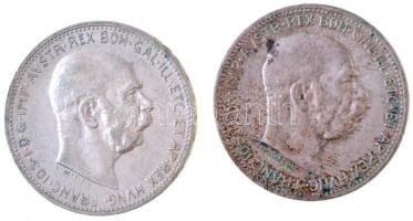 Ausztria 1913-1915. 1K Ag "Ferenc József" (2x) T:1-,2
Austria 1913-1915. 1 Corona Ag &quo...