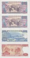 Vietnam 1987-1993. 100-10.000D (10x) közte egyugrású sorszámkövető és közeli sorszámú darabok T:I-II...