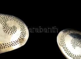 Ezüst(Ag) széles mintás karperec, jelzett, 7x6,5 cm, 22,8 g