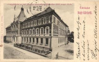 1902 Nagykőrös, Református főgimnázium ünnepélyes felavatása szeptember 25-én. Geszner Jenő kiadása (b)