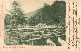 1899 Kudzsir, Kudsir, Cugir; gát, H. Graef kiadása / dam (vágott / cut)