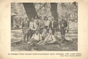 1930 Ismeretlen hely, az Országos Tiszti Kaszinó turistacsoportjának egyik társasága, Dózsa Dezső százados felvétele (Rb)