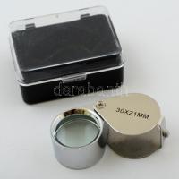 Fém lupé, 30×21, saját dobozában