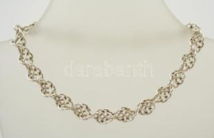 Ezüst(Ag) spirál karlánc, jelzett, h: 19,5 cm, nettó: 9,6 g