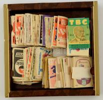 Kis magyar gyufacímke gyűjtemény, kb. 500 db