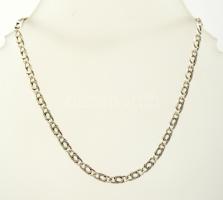 Ezüst(Ag) karlánc, jelzett, h: 20 cm, nettó: 1,6 g