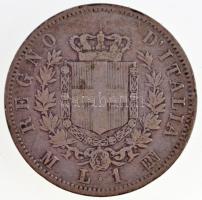 Olaszország 1863M BN 1L Ag "II. Viktor Emánuel" T:2-,3  Italy 1863M BN 1 Lira Ag "Vittorio Emanuele II" C:VF,F