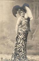 7 db RÉGI magyar színésznős motívumlap, vegyes minőség / 7 pre-1914 Hungarian actresses motive cards...