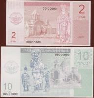 Nagorno-Karabakh 2004. 2D,10D "SPECIMEN 000" T:I