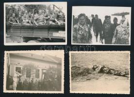 cca 1940-45 6 db vegyes katonai témájú fotó