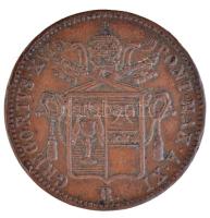 Olasz Államok / Pápai Államok 1841R Baiocco Cu "XVI. Gergely" T:2,2- ph. Italian States / Papal States 1841R Baiocco Cu "Gregory XIV" C:XF,VF edge error