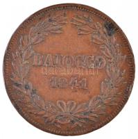 Olasz Államok / Pápai Államok 1841R Baiocco Cu "XVI. Gergely" T:2,2- ph.
Italian States /...