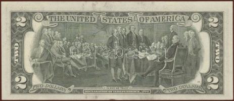 USA 1976. 2$ bélyeges bankjegy T:I