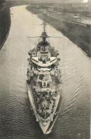 K.u.K. haditengerészet csatahajója, matrózok a fedélzeten / K.u.K. Kriegsmarine battleship, mariners on deck, Austro-Hungarian navy (Rb)